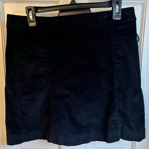 LOFT Black Corduroy Skirt